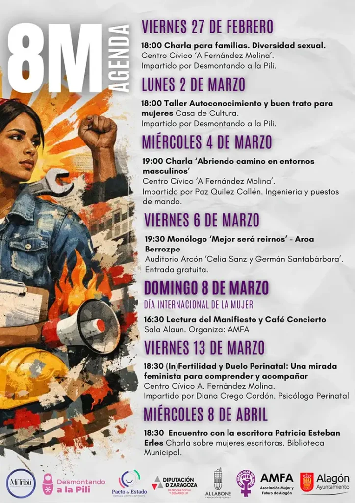 agenda 8M ALAGÓN